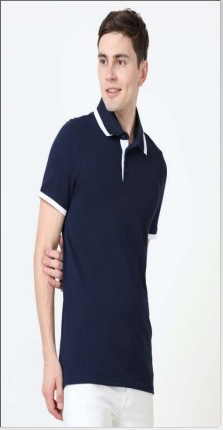 puma polo in peacoat-white colour