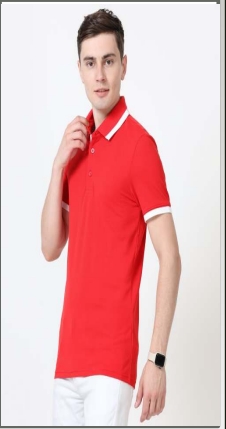 puma polo in red-white colour