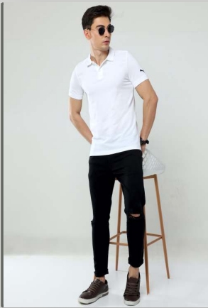 puma polor in white colour