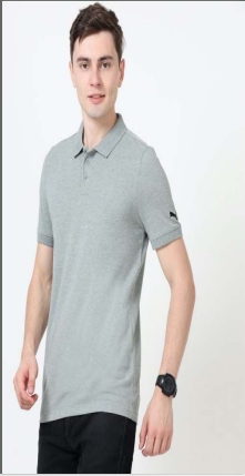 puma polor in m.grey heather colour
