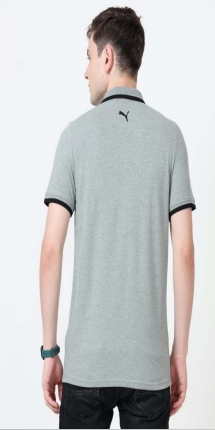 puma polo in heather-black colour