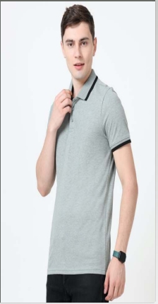 puma polo in heather-black colour