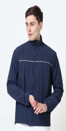 puma polo jacket peacoat-white color
