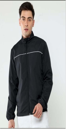 puma polo jacket black-white color