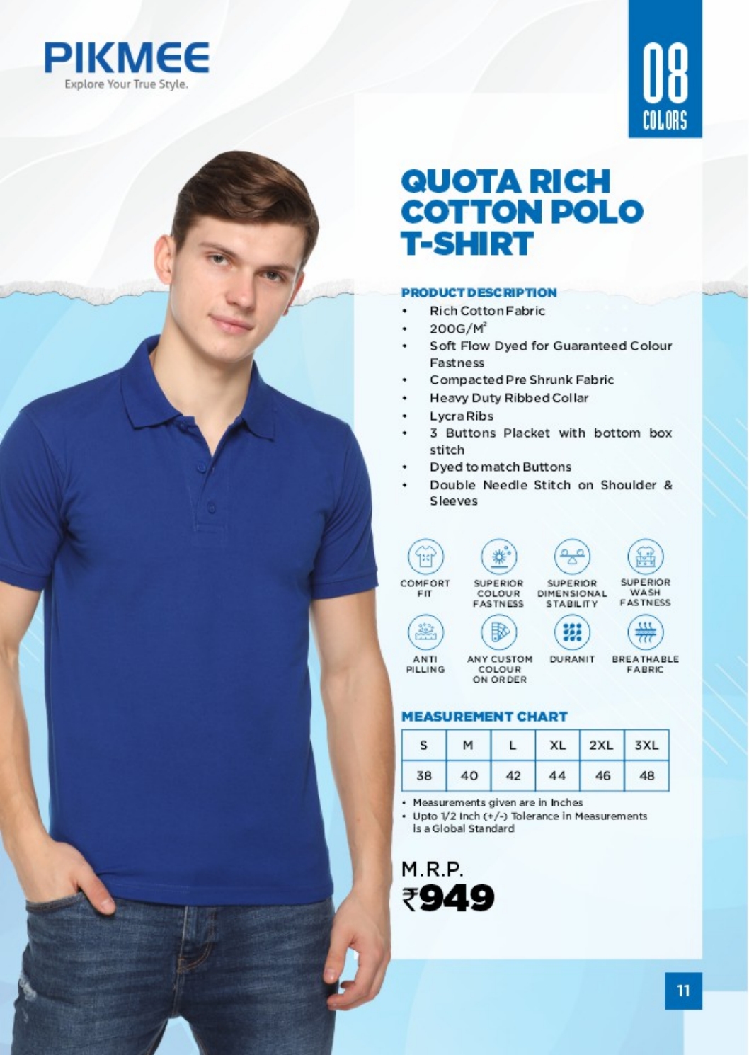 QUOTA RICH COTTON POLO