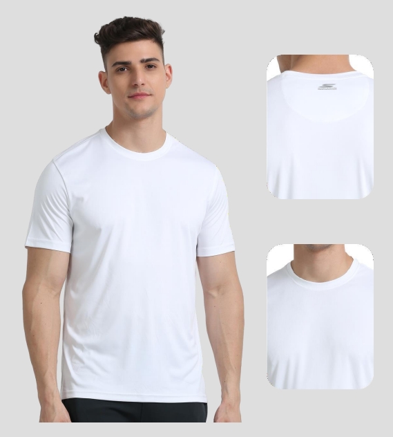 WHITE ROUND NECK 