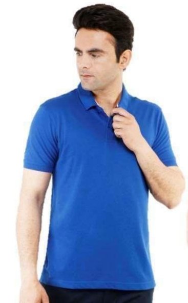 POLY COTTON ROYAL BLUE  T-SHIRT