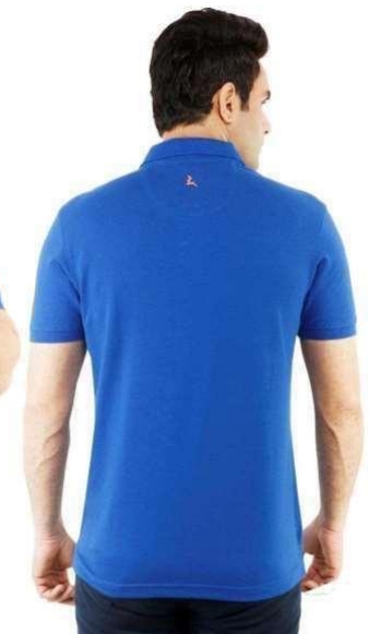 POLY COTTON ROYAL BLUE  T-SHIRT