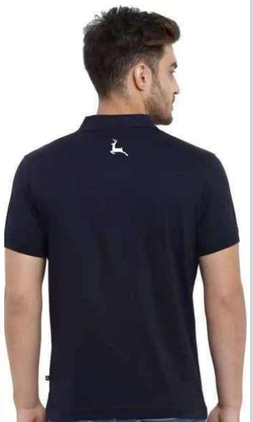 POLY COTTON BLACK  T-SHIRT
