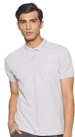 POLY COTTON GREY T-SHIRT