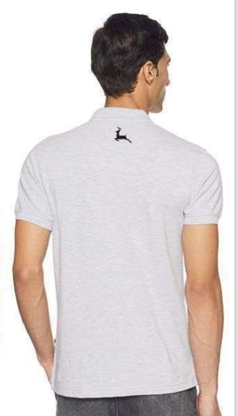 POLY COTTON GREY T-SHIRT