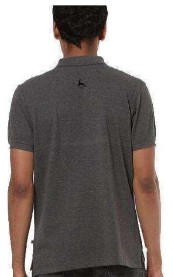 POLY COTTON CHARCOAL GREY T-SHIRT