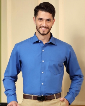 Royal Blue  Fil-a-Fil Shirt