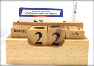 wooden table top only date calender