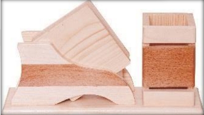 wooden table top mobile stand with calender