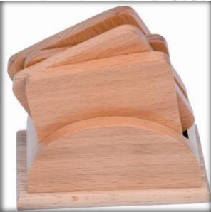 wooden table top normal brown tea coaster
