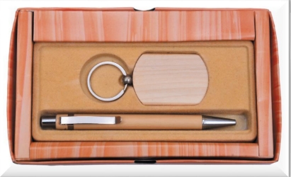 wooden table top pen and key chain