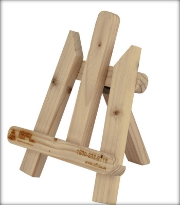 wooden table top stand