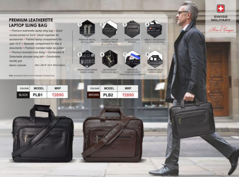SWISS MILITARY LAPTOP SLING BAGMR