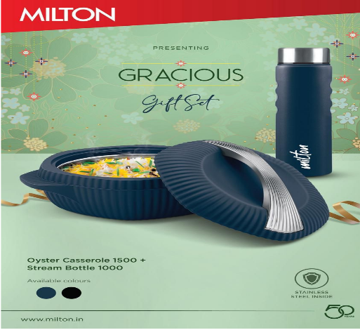 MILTON GRACIOUS GIFT SET CASSEROLE
