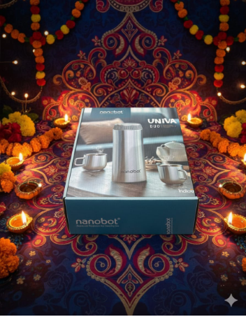 VACCUM FLASK 460 ML + DOUBLE WALLED MUG 100L